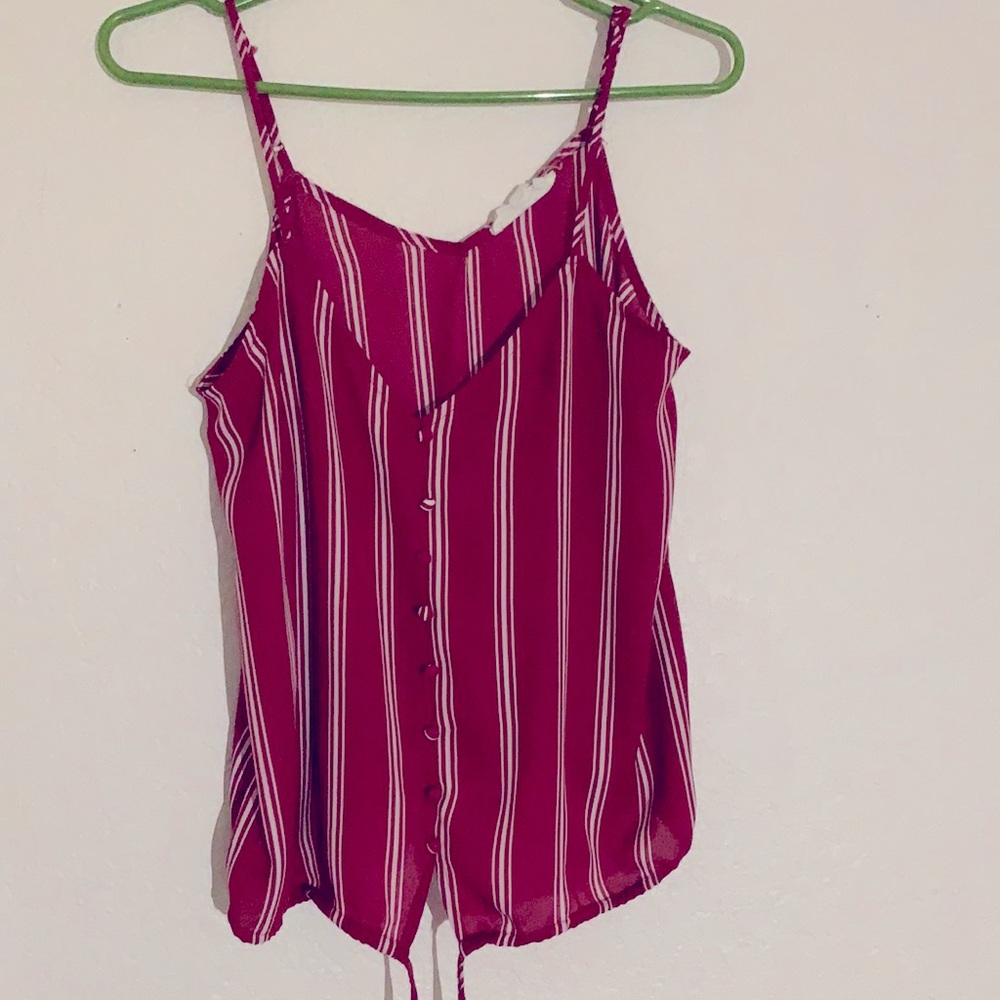 Hippie rose red tank like new!